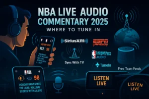 NBA Live Audio Commentary: Where to Tune In for 2025 Games 1. Introduction to NBA Live Audio Commentary Why NBA Audio Commentary Matters for Fans For die-hard basketball enthusiasts, live NBA audio commentary delivers the pulse of the game—real-time play-by-play, expert analysis, and the electric atmosphere of the arena. Whether you're commuting, working, or prefer an immersive experience, audio broadcasts bring the action to life when video isn't an option. How Live Commentary Enhances Your NBA Experience Audio broadcasts often dive deeper into strategy than TV coverage, with veteran announcers breaking down nuances missed on screen. Many fans sync radio feeds with muted televisions for richer insights, while others appreciate the portability of following games anywhere. What to Expect From This Guide This comprehensive resource covers every legal way to access NBA audio in 2025, from premium subscriptions to free streams. Discover platform comparisons, insider tips, and emerging trends that redefine how fans engage with the sport. 2. Top Platforms for NBA Live Audio Commentary in 2025 SiriusXM NBA Radio: Channel 86 Features The premier destination for 24/7 coverage, SiriusXM's Channel 86 offers live games, hometown broadcasts for teams like the Lakers and Rockets, and shows like "NBA Today" with insider analysis. Post-game segments include locker room interviews and fan interactions. ESPN Radio NBA Coverage and Affiliates With 450+ affiliate stations nationwide, ESPN Radio delivers consistent national game coverage. Their app streams exclusive commentary teams, often featuring former players providing tactical breakdowns during key moments. TuneIn: Free NBA Radio Streams TuneIn provides free access to local team broadcasts, while their $9.99/month premium tier removes ads and unlocks additional sports channels. Ideal for fans who want hometown commentary without subscription barriers. NBA League Pass Audio Options At $9.99/month, the official League Pass Audio service guarantees every game without blackouts. Seamless integration with smart speakers and carplay makes it a favorite for mobile listeners. 3. How to Listen to NBA Games on Radio Stations Finding Local NBA Radio Affiliates Most teams partner with flagship AM/FM stations in their markets—the NBA website maintains an updated directory. Local broadcasts often feature team-specific insights you won't find on national networks. National Radio Networks Covering NBA Beyond SiriusXM and ESPN, Westwood One airs marquee matchups, while CBS Sports Radio provides betting-focused analysis. These networks excel at cross-team comparisons during rivalry games. 4. Best Apps for NBA Live Audio Commentary How to Use the NBA App for Live Commentary The 2025 NBA app introduces DVR controls for audio—rewind up to two hours or jump into live games mid-broadcast. Its clean interface prioritizes quick access to ongoing matchups. ESPN App Features for NBA Audio Monitor up to four simultaneous game feeds with synchronized stats. The app's multi-view mode helps fantasy basketball players track multiple player performances in real time. 5. Free Options for NBA Audio Commentary Team Websites Offering Free Audio Over half of NBA teams stream games free on their official sites, typically featuring home broadcast teams. These often include pre-game warmup reports unavailable elsewhere. Podcasts With Live Game Coverage Shows like "No Dunks" and "Hoop Collective" blend live halftime analysis with listener Q&A sessions. Many incorporate real-time Twitter reactions during pivotal game moments. 6. International Access to NBA Radio Broadcasts Using VPNs to Access NBA Audio Abroad NordVPN and ExpressVPN reliably unlock geo-restricted content—connect to US servers for TuneIn or Canadian ones for Sportsnet feeds. Always choose servers closest to the broadcast origin for minimal lag. International Radio Partners UK fans can catch weekend games on BBC Radio 5 Live, while Australia's SEN network broadcasts 10+ weekly games with local analysts breaking down performances for southern hemisphere time zones. 7. NBA Playoffs and Finals Radio Coverage Special Broadcasts for Postseason Games SiriusXM adds a dedicated playoff channel, while ESPN deploys top-tier announcers. Expect extended pre-game coverage starting two hours before tipoff during championship series. Where to Find 2025 Finals Coverage Every Finals game streams on NBA digital platforms and partner networks. SiriusXM offers bonus content like live practice sessions and press conference coverage between games. 8. Expert Tips for the Best NBA Audio Experience Syncing Audio With TV Broadcasts Pause your TV at the opening jump ball, then align the radio feed using app delay settings (typically 1-15 seconds). Wired headphones reduce Bluetooth latency for perfect synchronization. Choosing the Right Commentary Team Home broadcasts offer team loyalty, while national crews provide balanced critique. Some fans prefer opposing teams' announcers for more objective analysis of their squad's weaknesses. 9. NBA Radio Commentary FAQ How Much Does NBA Audio Cost? Free options exist, but premium services range $9.99-$15.99/month. Annual plans save 20-30% on SiriusXM and League Pass Audio—ideal for season-long listeners. Can You Listen to NBA Games on Smart Speakers? Yes. Commands like "Play Celtics radio on TuneIn" work on Alexa/Google devices. Enable precise team names for best results—"Warriors" may default to music without "Golden State." What's the Delay on Radio Broadcasts? Terrestrial radio leads TV by 8-12 seconds. Internet streams lag 15-45 seconds behind radio—factor this in when syncing with video or live betting. 10. Future of NBA Audio Commentary Emerging Technologies in Sports Audio 3D audio experiments let listeners switch between court-level mic feeds—choose announcer, bench chatter, or crowd noise perspectives for customized immersion. AI and the Future of Play-by-Play Natural voice AI now handles basic play descriptions, freeing human announcers for deeper analysis. Beta tests allow choosing analyst pairs based on preferred expertise. Conclusion: Never Miss an NBA Broadcast Again From SiriusXM's premium coverage to free team streams, 2025 offers unprecedented access to live NBA audio. Implement these tips to enjoy games anywhere while gaining insights television can't match. The evolution of personalized commentary ensures every fan can craft their ideal listening experience.