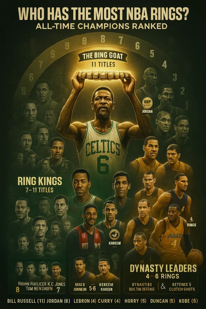 who has most rings in nba games